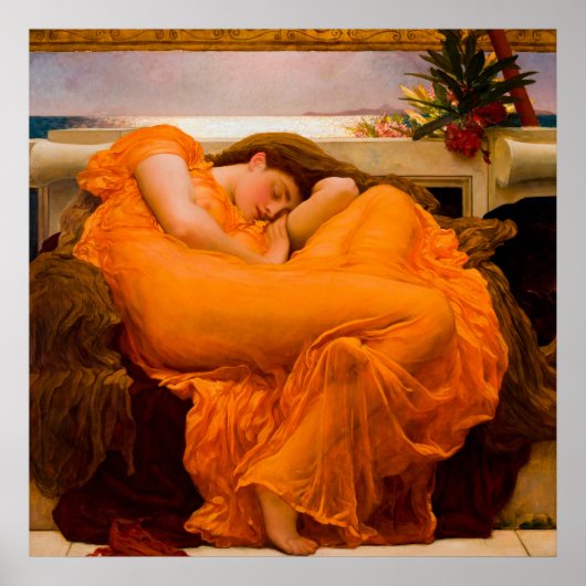Flaming June by Frederic Leighton ポスター (正面)