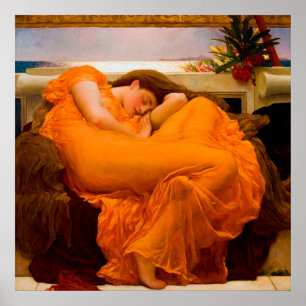 Flaming June by Frederic Lord Leighton ポスター