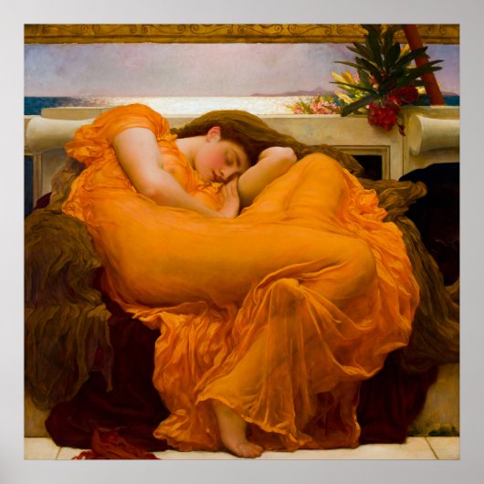 Flaming June by Frederic Lord Leighton ポスター (正面)