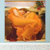 Flaming June by Sir Frederic Leighton キャンバスプリント (インサイチュ (ウッドフロア))
