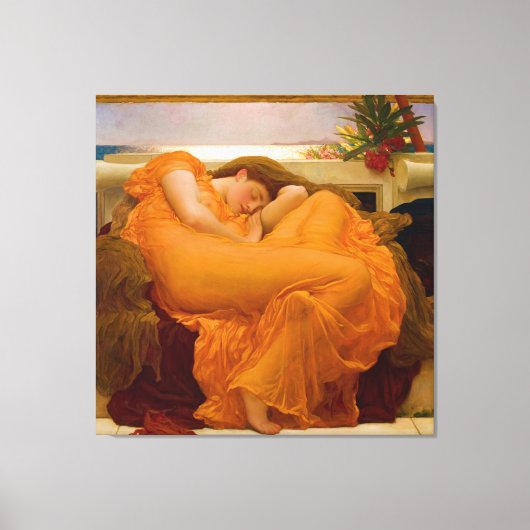 Flaming June by Sir Frederic Leighton キャンバスプリント (正面)