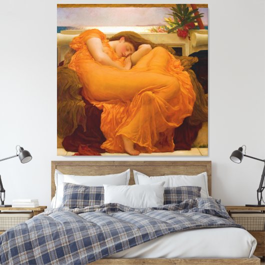 Flaming June by Sir Frederic Leighton キャンバスプリント (インサイチュ (寝室))