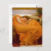 Flaming June by Sir Frederic Leighton ポストカード (正面/裏面)