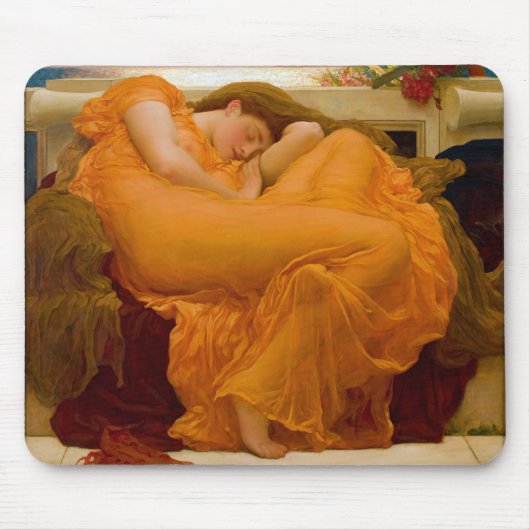 Flaming June by Sir Frederic Leighton マウスパッド (正面)