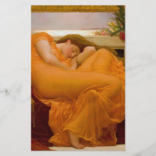 Flaming June by Sir Frederic Leighton 便箋 (正面)