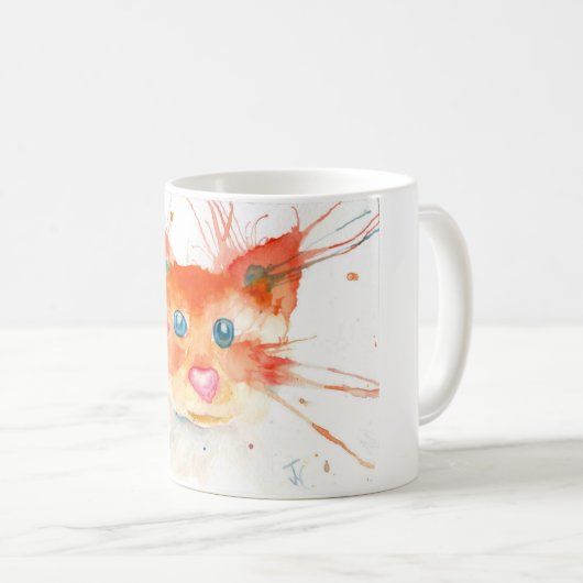 Flaming Kitty Mug コーヒーマグカップ (正面右)