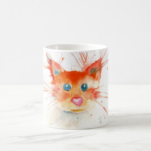 Flaming Kitty Mug コーヒーマグカップ (中央)