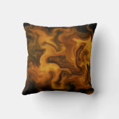 flaming orange and black クッション (裏面)