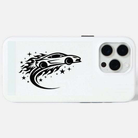 Flaming Racer Silhouette  Case-Mate iPhoneケース (裏面 (横))