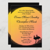 Flaming Setting Sun夕べ結婚ズ 招待状 (正面/裏面)