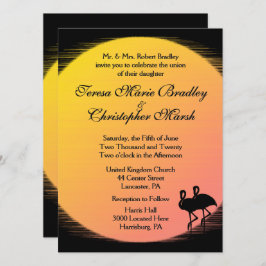 Flaming Setting Sun夕べ結婚ズ 招待状