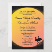 Flaming Setting Sun夕べ結婚ズ 招待状 (正面)