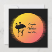 Flaming Setting Sun夕べ結婚ズ 招待状 (裏面)