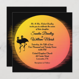 Flaming Setting Sun夕べ結婚ズ 招待状