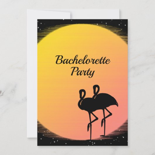 Flaming Setting Sun夕べ結婚ズ 招待状 (正面)