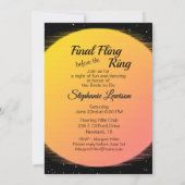 Flaming Setting Sun夕べ結婚ズ 招待状 (裏面)