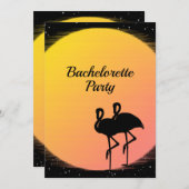 Flaming Setting Sun夕べ結婚ズ 招待状 (正面/裏面)