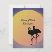 Flaming Setting Sun夕べ結婚ズ 招待状 (裏面)