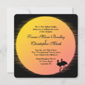 Flaming Setting Sun夕べ結婚ズ 招待状 (正面)