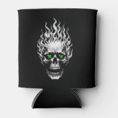 Flaming Skull Personalized 缶クーラー (正面)