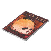 Flaming Skull Shop List ノートパッド (回転)