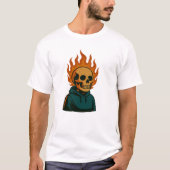 Flaming Skull Tシャツ (正面)