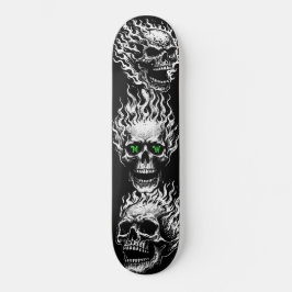 Flaming Skulls Personalized スケートボード