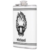 Flaming Skulls Personalized フラスク (左)