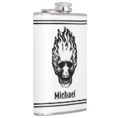 Flaming Skulls Personalized フラスク (右)