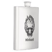 Flaming Skulls Personalized フラスク (右)