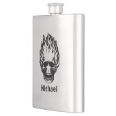 Flaming Skulls Personalized フラスク (左)