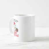 Flaming Snowman Merry Christmas Mug Funny Holiday コーヒーマグカップ (正面左)