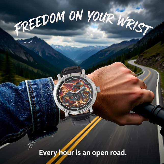 Flaming Trike, Dynamic Watch Face. 腕時計 (クリエイターアップロード済み)