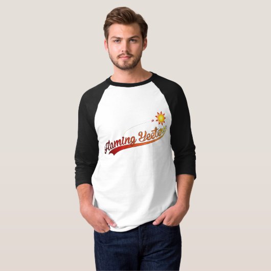 Flaming Yeters Raglan Tシャツ (正面フル)