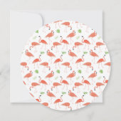 Flamingleのパーティの招待状-円--は 招待状 (裏面)