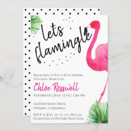 Flamingleのベビーシャワーの招待状は 招待状