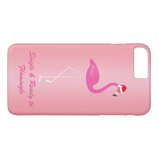 Flamingle独身のクリスマスiPhone 7のバラ Case-Mate iPhoneケース (裏面(横))