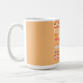 Flamingle Bells Pink Flamingo Christmas Ugly Xmas コーヒーマグカップ (左)