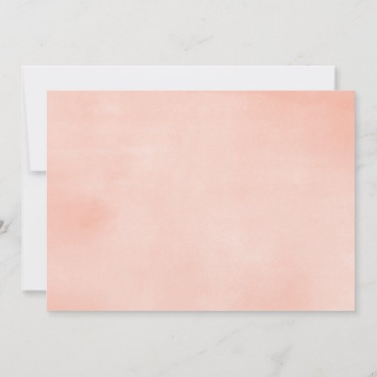 Flamingle Flamingo女の子の赤ちゃんシャワーしよう 招待状 (裏面)