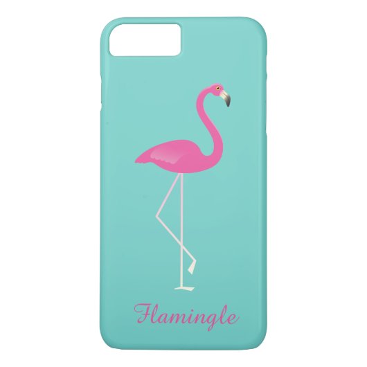 Flamingle Flamingo iPhone 7プラス – ターコイズ Case-Mate iPhoneケース (裏面)