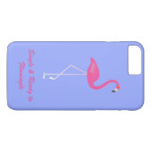 Flamingle iPhone 7 独身の Plus薄紫 Case-Mate iPhoneケース (裏面(横))