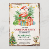 Flamingle Jingle Christmas in July Invitation 招待状 (正面)