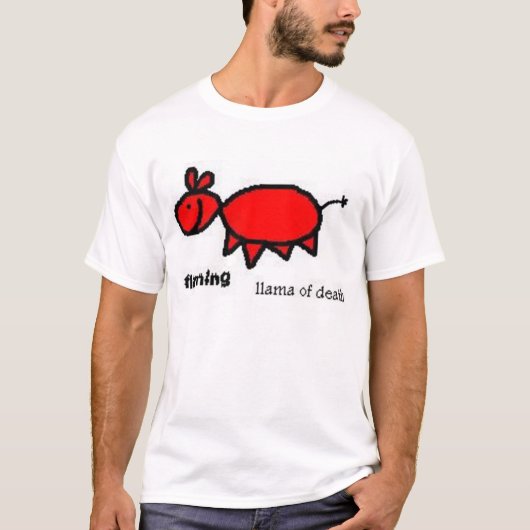 flamingllama tシャツ (正面)