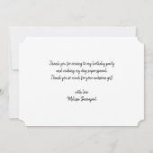 Flamingoお洒落 & Pineapple Pattern Thank You サンキューカード (裏面)