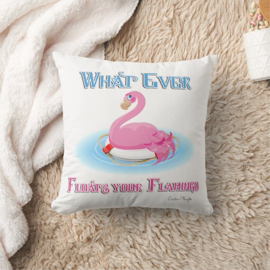 Flamingoが浮き上がるものは2 クッション (ブランケット)