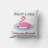 Flamingoが浮き上がるものは2 クッション (裏面)