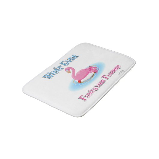Flamingoが浮き上がるものは2 バスマット (アングル)