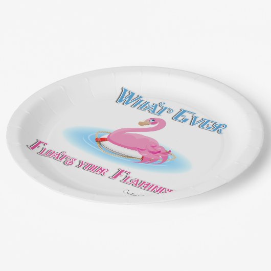 Flamingoが浮き上がるものは2 ペーパープレート (アングル)