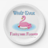 Flamingoが浮き上がるものは2 ペーパープレート (正面)