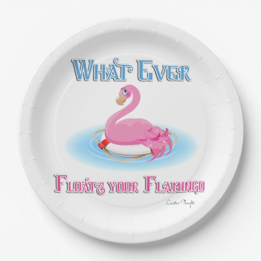Flamingoが浮き上がるものは2 ペーパープレート (正面)